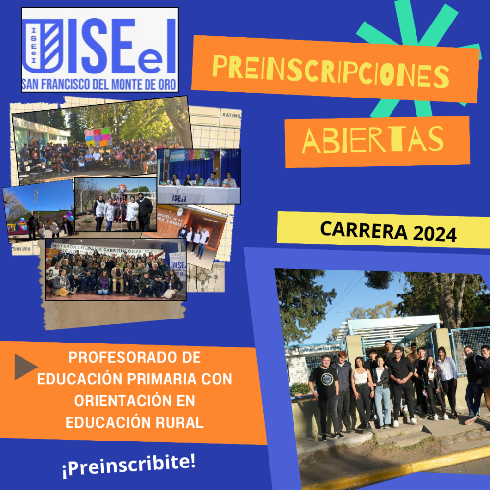 PREINSCRIPCIONES ABIERTAS – INSTITUTO SUPERIOR DE EDUCACIÓN E INNOVACIÓN